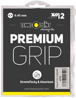 Premium Grip Verpakking 12 Stuks-Wit - nosize