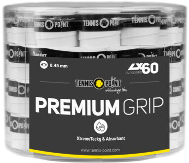 Premium Grip Verpakking 60 Stuks wit - one size