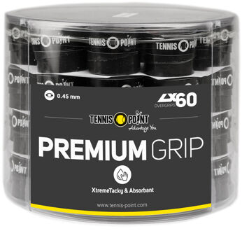 Premium Grip Verpakking 60 Stuks zwart - one size