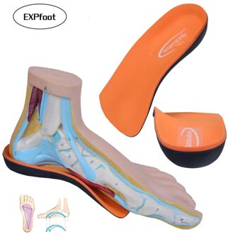 Premium Half Orthopedische High Arch Ondersteuning Inlegzolen Memory Foam Kussen Hard Arch Ondersteuning Voor Platte Voet Fasciitis Plantaris Meest Schoenen EU 44 to 44.5