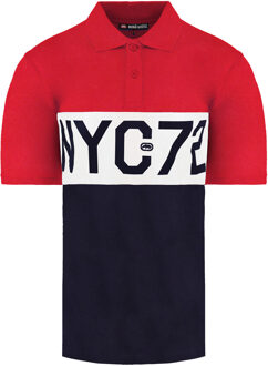 Premium Heren Navy/Rood Poloshirt