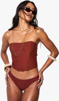 Premium Hipster Bikini Slip, Rust - 44