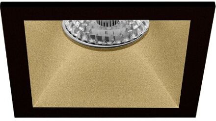 Premium Inbouwspot Warmglow Kimi Goud, Zwart Verdiepte Vierkante Spot Philips Warm Glow Met Philips