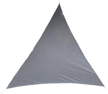 Premium kwaliteit schaduwdoek/zonnescherm Shae driehoek grijs 4 x 4 x 4 meter
