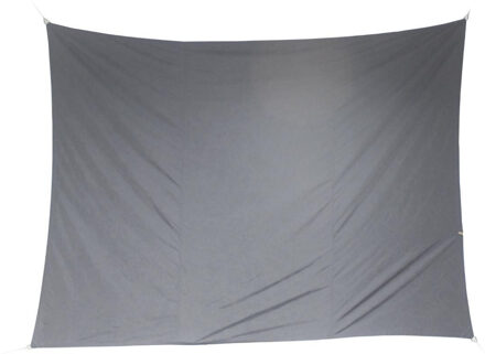 Premium kwaliteit schaduwdoek/zonnescherm Shae rechthoekig grijs 3 x 4 meter