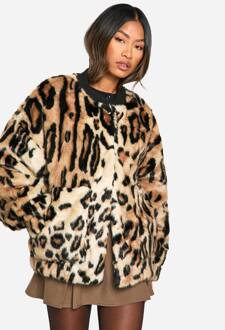Premium Luipaard Nepbont Bomberjack, Leopard - 42