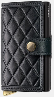 Premium Miniwallet Emboss Diamond pasjeshouder black Zwart - No Size
