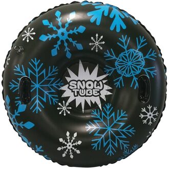 Premium Opblaasbare Sneeuw Buis 47 ''Slee Zware Sneeuw Rodelen Buis Opblaasbare Slee Rodelen Buis Winter Speelgoed zwart