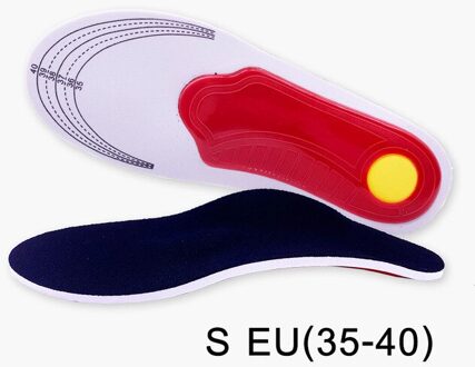 Premium Orthopedische Gel High Arch Ondersteuning Inlegzolen Gel Pad 3D Arch Ondersteuning Platte Voeten Voor Vrouwen/Mannen Orthopedische Voet pijn Unisex L(40-46)