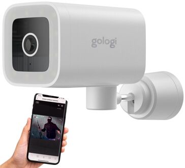 Premium Outdoorcamera - Nachtzicht - Camera - 4MP - IP Camera - Geluid/Bewegingsdetectie - Wifi/App - Wit