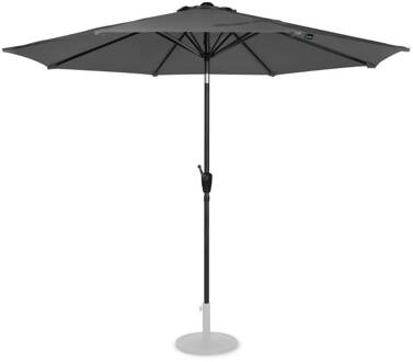 Premium Parasol Recanati Ø300cm - Stokparasol - Kantelbaar - UV werend UPF 50+ doek - Grijs - Incl. duurzame besc