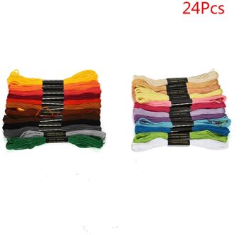 Premium Regenboog Kleur Borduurgaren Kruissteek Draden Katoen Kruissteek Borduren Floss Naaien Strengen Craft