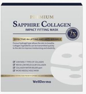 Premium Sapphire Collagen Impact Fitting Mask Set 2025 Version - 25g x 4 pcs