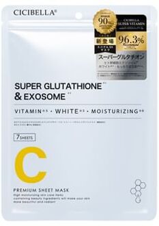 Premium Sheet Mask Super Glutathione & Exosome 7 pcs