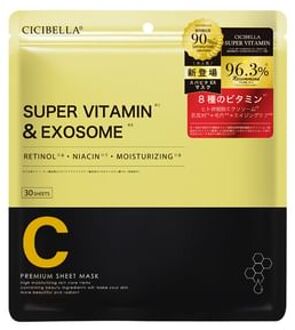 Premium Sheet Mask Super Vitamin & Exosome 30 pcs