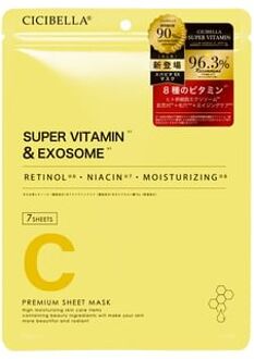 Premium Sheet Mask Super Vitamin & Exosome 7 pcs
