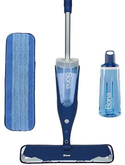 Premium Spray Mop - Vloerwisser met Spray - Inclusief Houten Vloer Reiniger & Microvezel Reinigingspad Dweil