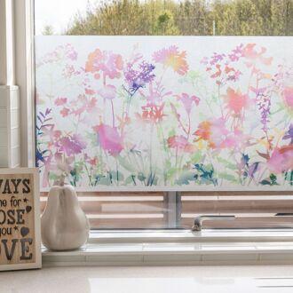 Premium Statische Glasfolie Fieldflowers 45x150cm