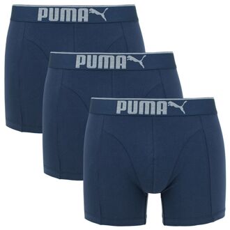 premium sueded cotton boxer 3P blauw - S