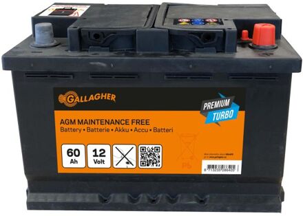 Premium Turbo AGM - Batterij - 60 Ah - 12 V