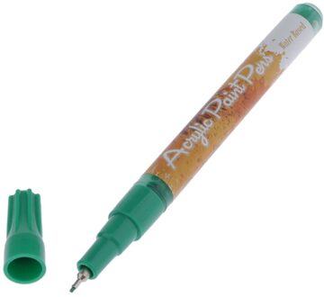 Premium Verf Pennen-Acryl Markers Extra Fijne Tip Voor Diy Ambachten Projecten-5 Kleuren Te Kiezen groen