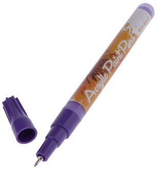 Premium Verf Pennen-Acryl Markers Extra Fijne Tip Voor Diy Ambachten Projecten-5 Kleuren Te Kiezen paars