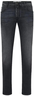 Premium Zwart Slim Fit Katoenen Jeans Jacob Cohën , Black , Heren - W33,W34,W36,W40,W32