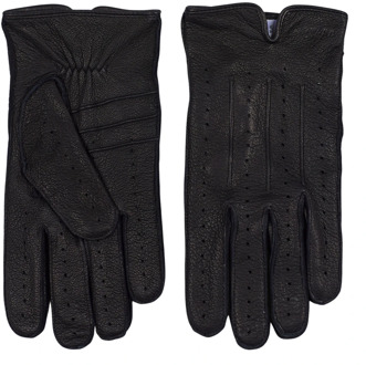 Premium Zwarte Leren Handschoenen Howard London , Black , Heren - Xl,L,M,S