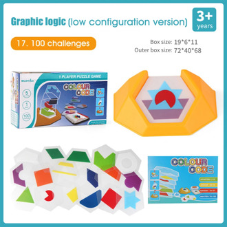 Preschool Color Code Games Logic Jigsaws For Kids Figure Cognition Spatial Thinking Educational Toy Safe Learning Skills Game