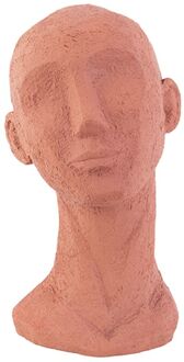 Present Time Beeld Face Art Large - Terracotta oranje