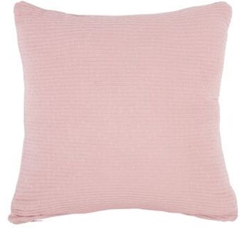 Present Time Cushion Zigzag Knitted Roze