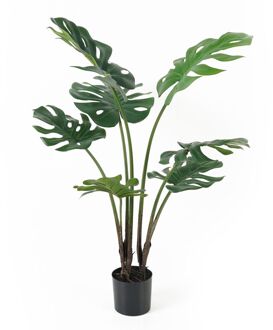 Present Time Kunstplant Monstera - Groen