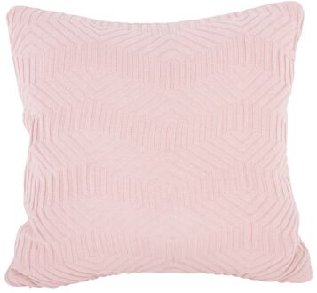 Present Time Sierkussen Honeycomb - Roze - 45x45x15cm