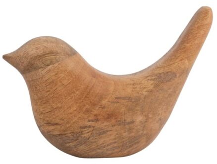 Present Time Statue Bird Long Tale Up mango Wood