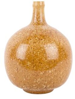 Present Time Vase Spatters Bottle Geel