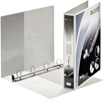 Presentatieringband Leitz SoftClick A4 Maxi 4-rings D-mech 30mm wit