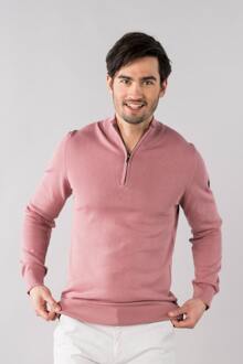 Presly & Sun Lewis zip knitted pullover - maat Roze