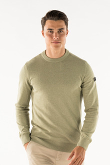 Presly & Sun Trui Will R-Neck Gebreide Pullover Groen - maat 2XL