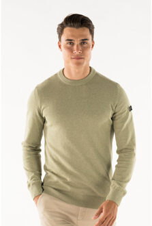 Presly & Sun Will r-neck knitted pullover Groen - XXL