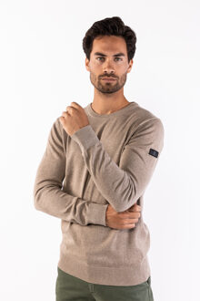 Presly & Sun Will r-neck knitted pullover - maat 2XL Beige