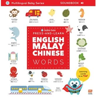 Press-And-Learn English Malay Chinese Words Sound Book