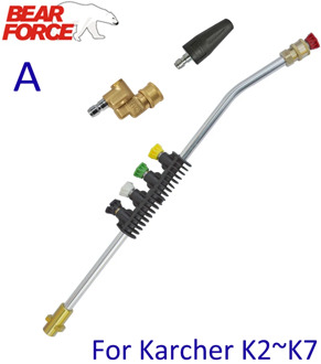 Pressure Washer Metal Wand Tips Water Spray Lance Spear Quick Jet Tips Rotating Turbo Nozzle for Karcher K High Presure Washer