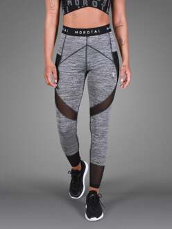 Prestatiemaillot van mesh Donkergrijs - L