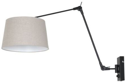 Prestige Chic wandlamp zwart en grijs tot 105 cm diep E27