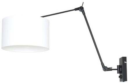 Prestige Chic wandlamp zwart en wit dimmer op product E27