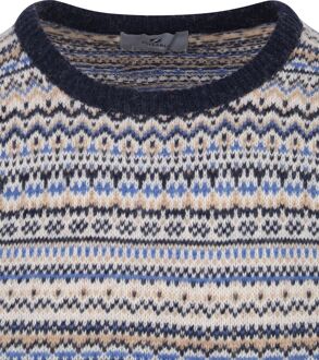Prestige Fair Isle Pullover Beige - XXL