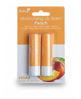 Pretty Lipbalsem Pretty Moisturising Lip Balm Peach 4.3 g