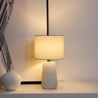 Pretty Purity tafellamp met betonvoet grijs, wit