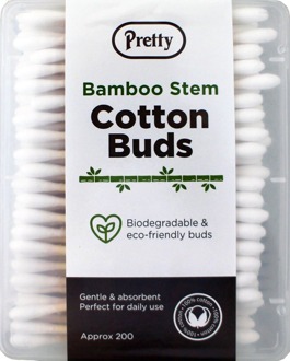 Pretty Wattenstaafjes Pretty Bamboe Wattenstaafjes 200 st