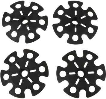 Prettyia 4 Stuks Vervanging Rubber Sneeuwvlok Sneeuw Mand Voor Wandelstokken